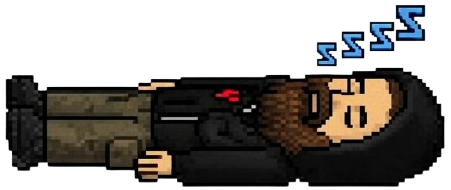 Sleeping character