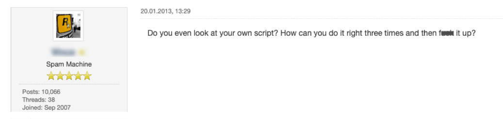 A reply from the SA:MP Forums